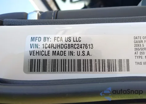 2024 Jeep Grand Cherokee Overland 4X4 from USA, damaged, VIN 1C4RJHDG8RC247613